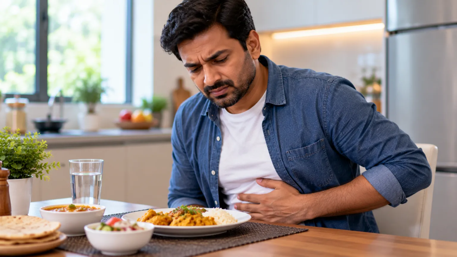 abdominal pain after eating